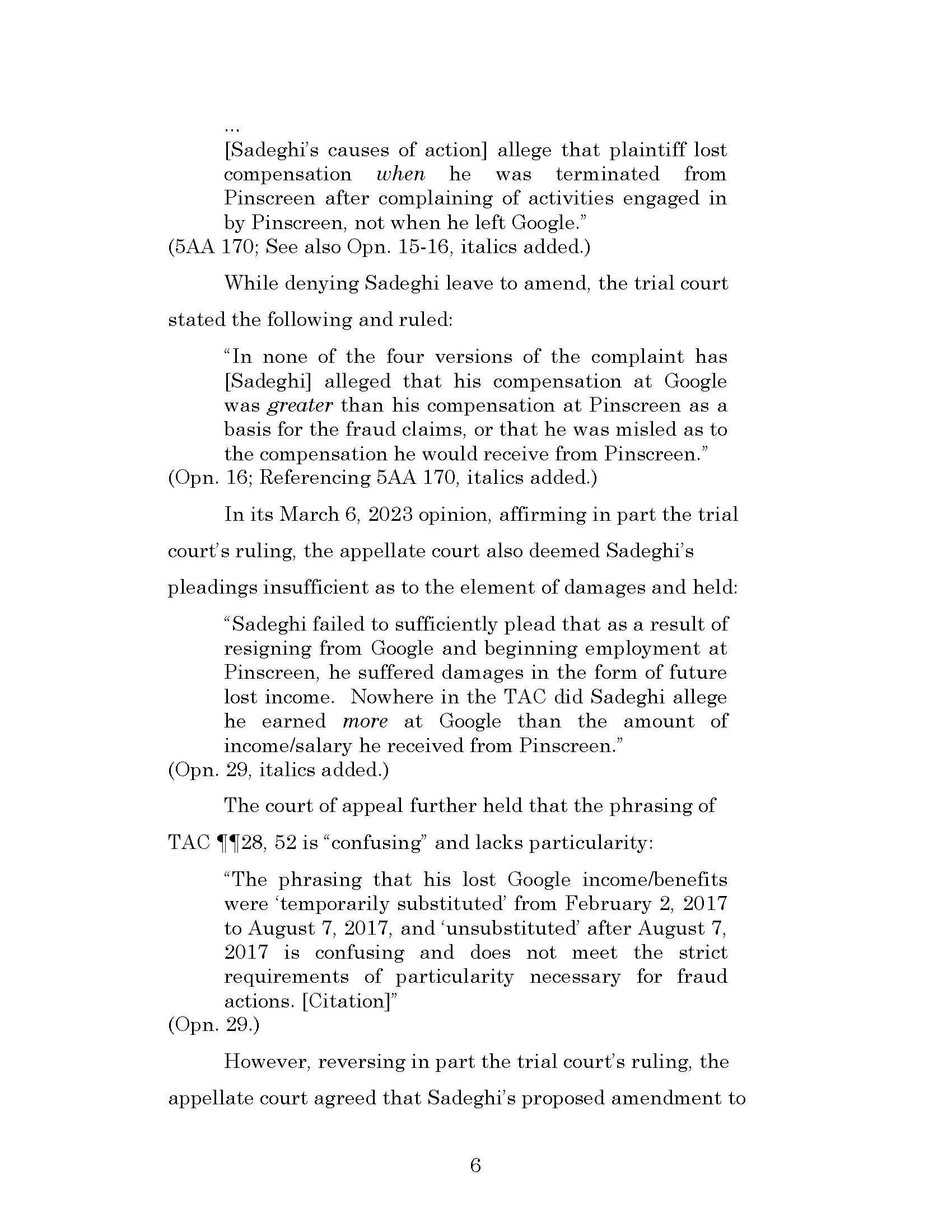 Dr. Iman Sadeghi v. Dr. Hao Li - Petition For Review Page 9