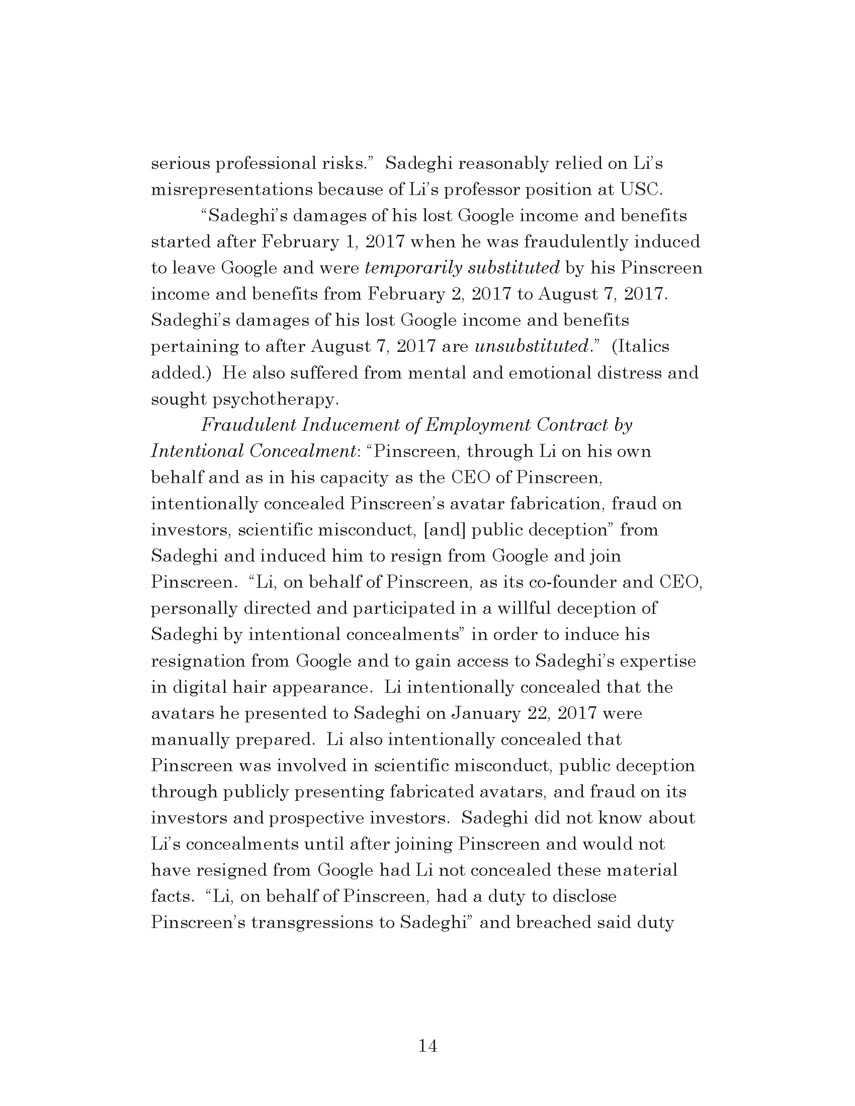 Dr. Iman Sadeghi v. Dr. Hao Li - Petition For Review Page 36