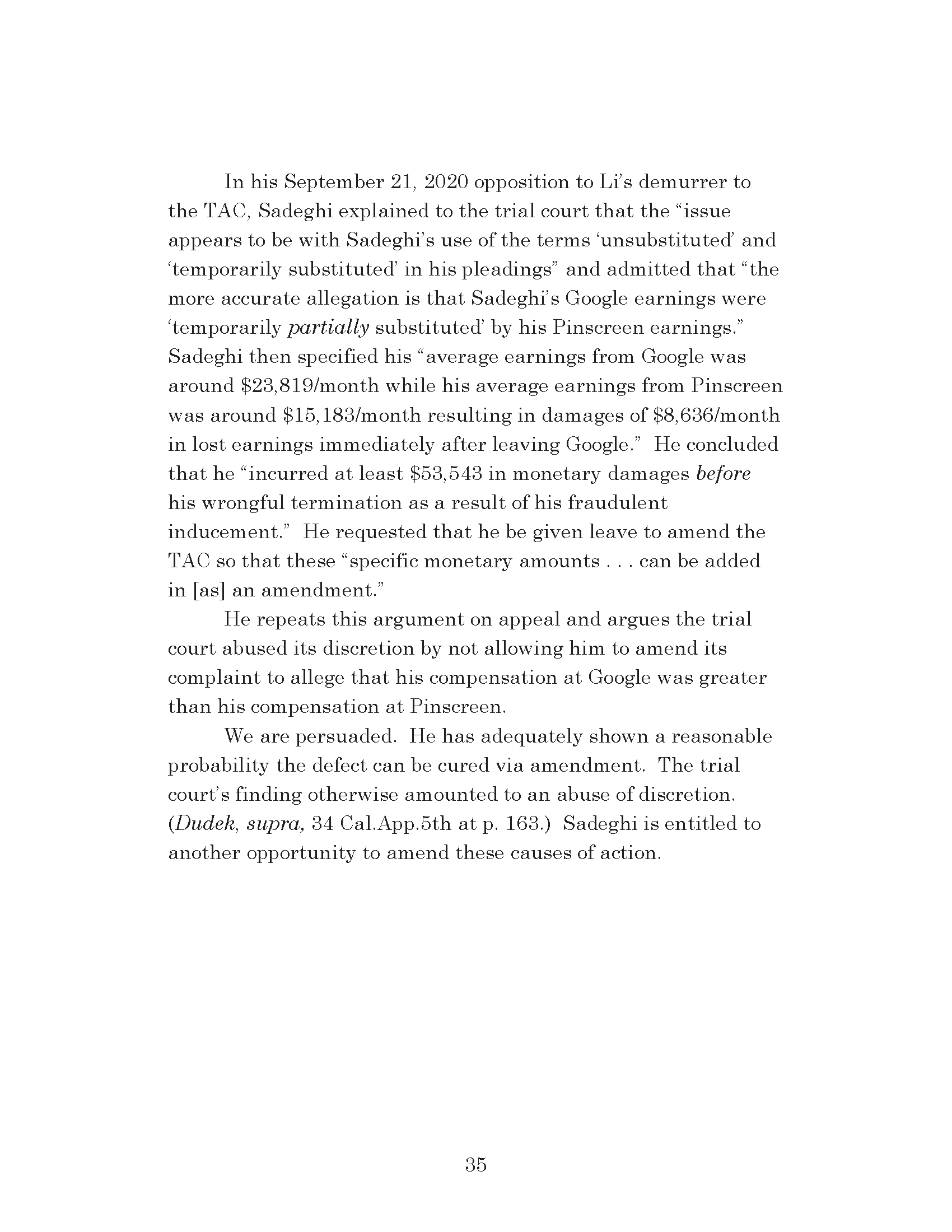 Dr. Iman Sadeghi v. Dr. Hao Li - Petition For Review Page 57